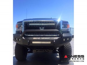 GMC Sierra 1500 Stealth Front Non-Winch Bumper Pre-Runner Guard - Raw Steel
